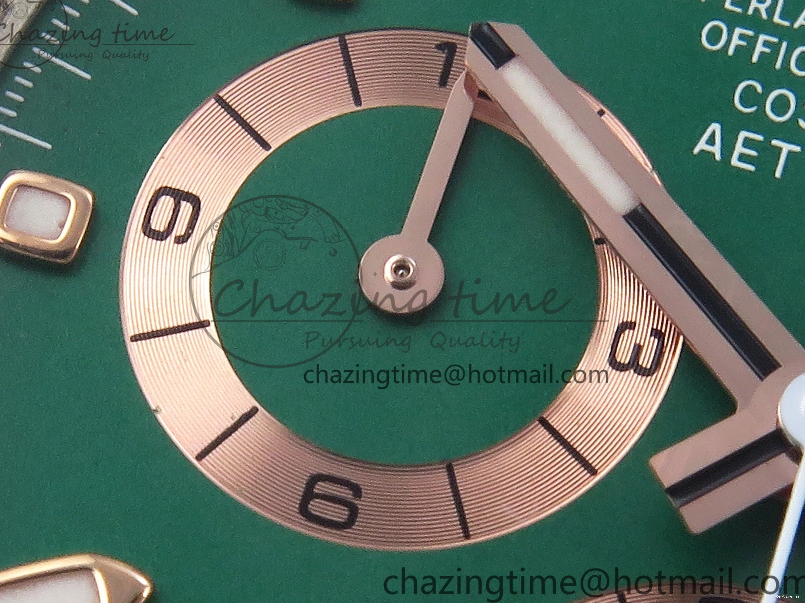 1220 MoistureWicking Daytona AET White Ceramic Case and Bracelet Green Dial SA4130 V 1891